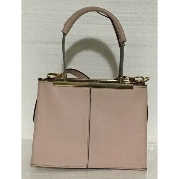 Powder Pink Double Handle Retro Handbag PREOWNED - Picture 1 of 7
